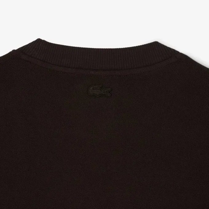Double-Face-Piqué-Sweatshirt mit Emblem