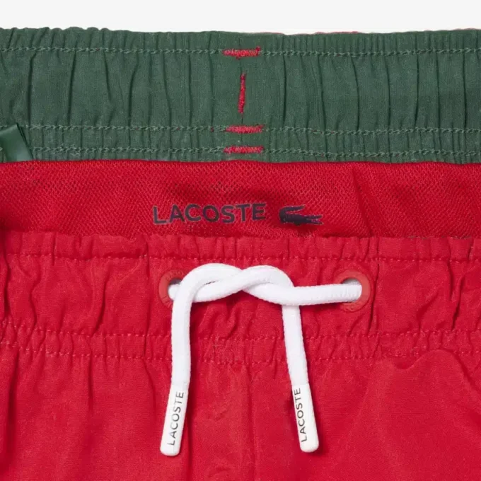 Einfarbige gefütterte Retroshorts