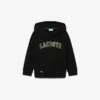 Fleece-Hoodie mit Stickerei