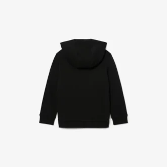 Fleece-Hoodie mit Stickerei