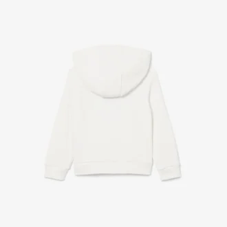 Fleece-Hoodie mit Stickerei