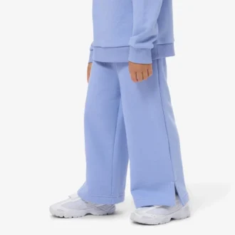 Fleece-Jogginghose für Mädchen mit ausgestelltem Bein