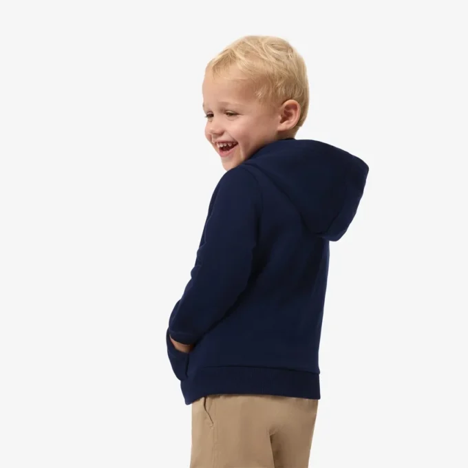 Fleece-Kapuzenpullover mit Reißverschluss für Kinder