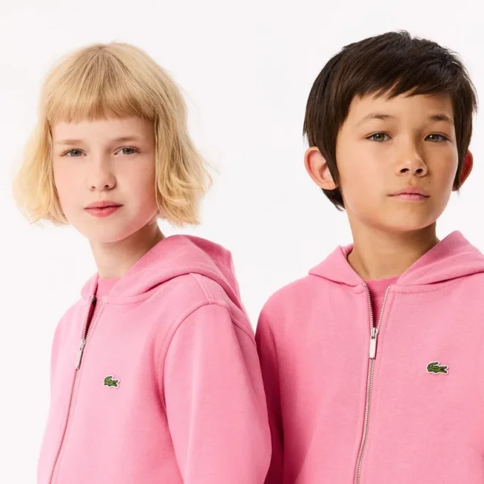 Fleece-Kapuzenpullover mit Reißverschluss für Kinder