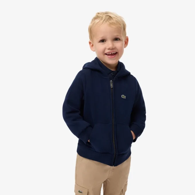 Fleece-Kapuzenpullover mit Reißverschluss für Kinder