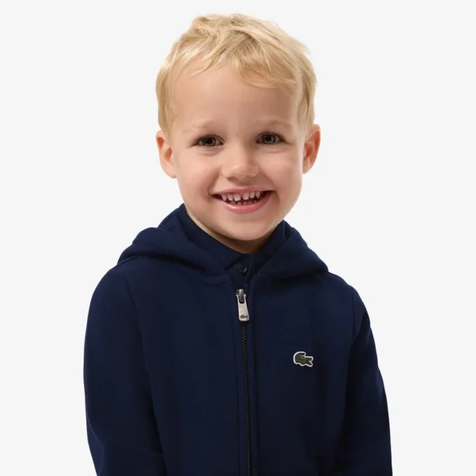 Fleece-Kapuzenpullover mit Reißverschluss für Kinder