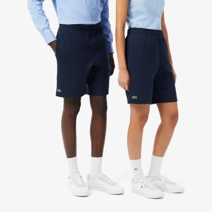 Fleece-Shorts in Regular-Passform