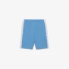 Fleece-Shorts mit Farbblock-Design