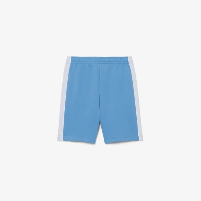 Fleece-Shorts mit Farbblock-Design