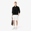 Fleece-Shorts mit Logo-Streifen in regulärer Passform