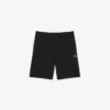 Fleece-Shorts mit Logo-Streifen in regulärer Passform