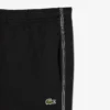 Fleece-Shorts mit Logo-Streifen in regulärer Passform