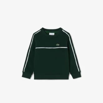 Fleece-Sweatshirt für Jungen mit Logo-Streifen