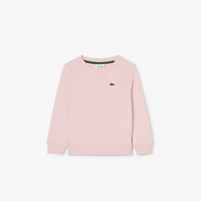 Fleece-Sweatshirt mit Rundhalsausschnitt für Kinder