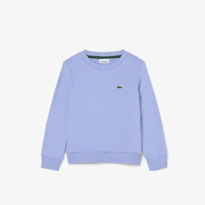 Fleece-Sweatshirt mit Rundhalsausschnitt für Kinder