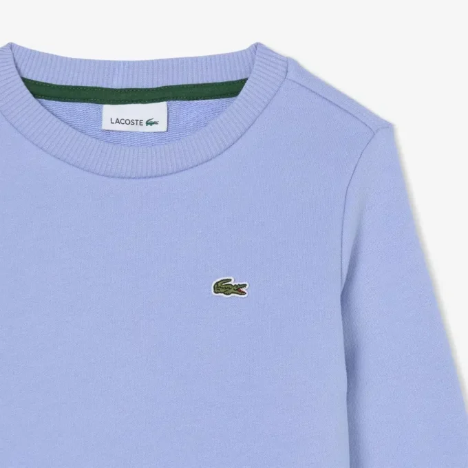 Fleece-Sweatshirt mit Rundhalsausschnitt für Kinder