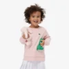 Fleece-Sweatshirt mit Rundhalsausschnitt für Kinder
