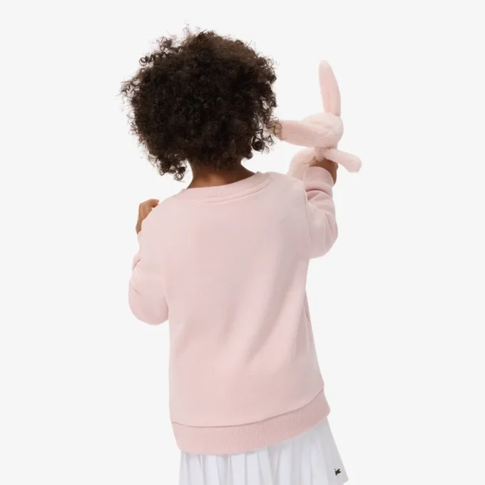 Fleece-Sweatshirt mit Rundhalsausschnitt für Kinder