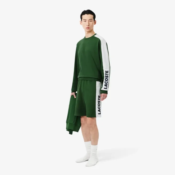 Gerad geschnittene Fleece-Loungewear-Shorts
