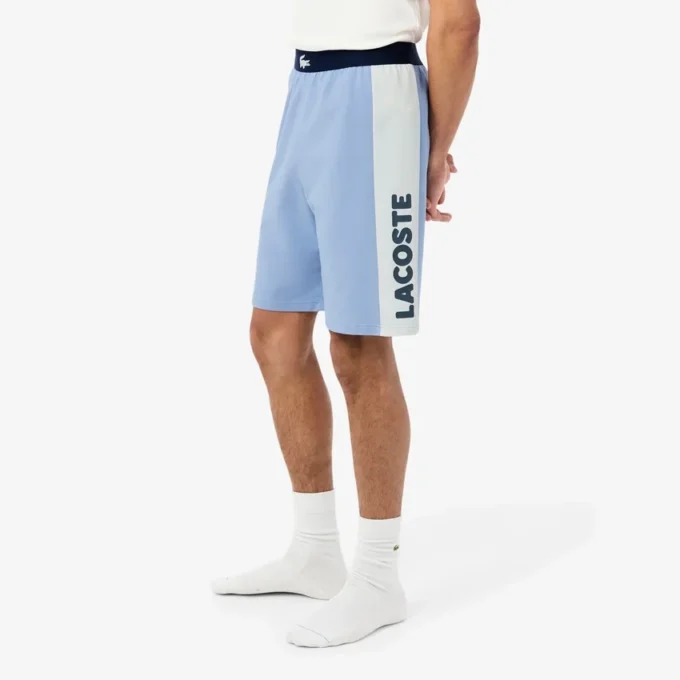 Gerad geschnittene Fleece-Loungewear-Shorts