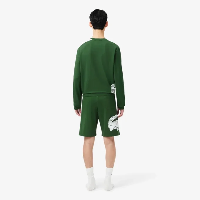 Gerad geschnittene Fleece-Loungewear-Shorts