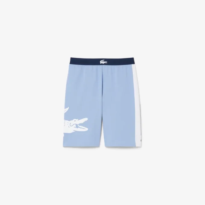 Gerad geschnittene Fleece-Loungewear-Shorts