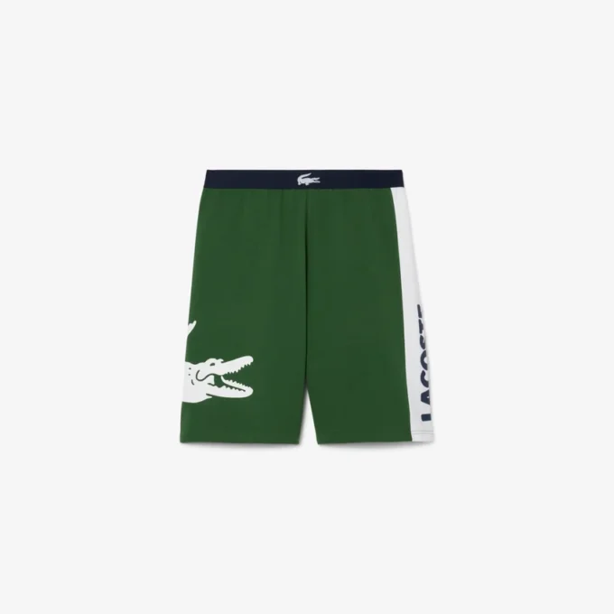 Gerad geschnittene Fleece-Loungewear-Shorts