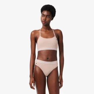 Gerippter Baumwoll-Bralette