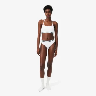 Gerippter Baumwoll-Bralette