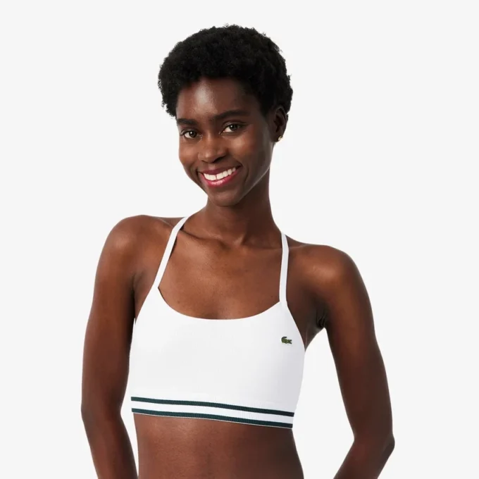 Gerippter Baumwoll-Bralette