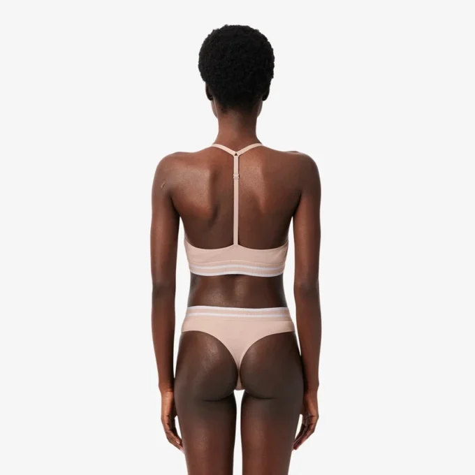 Gerippter Baumwoll-Bralette