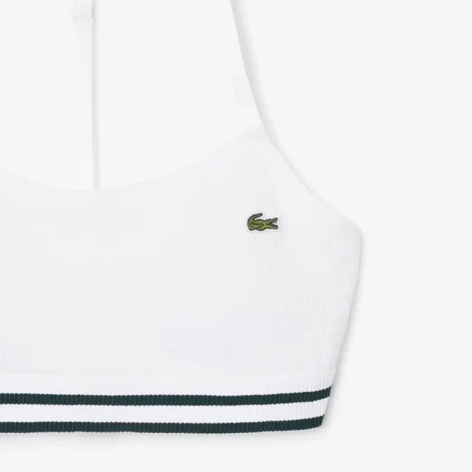Gerippter Baumwoll-Bralette