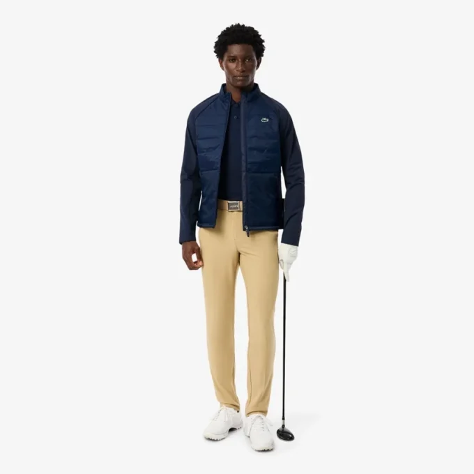 Gesteppte Golfjacke mit Stehkragen für Herren