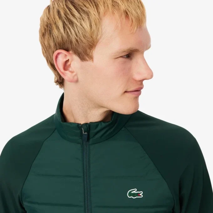 Gesteppte Golfjacke mit Stehkragen für Herren