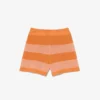 Gestreifte Mesh-Strick-Shorts