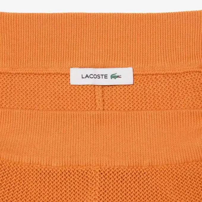 Gestreifte Mesh-Strick-Shorts