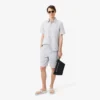 Gestreifte Shorts aus Baumwollpopeline
