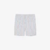 Gestreifte Shorts aus Baumwollpopeline