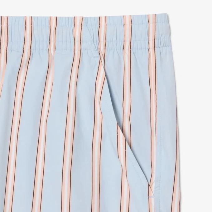 Gestreifte Shorts aus Baumwollpopeline