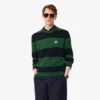 Gestreifter Baumwoll-Jersey-Pullover für Herren