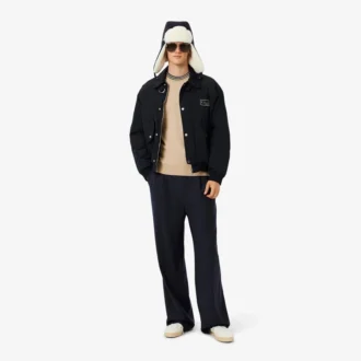 Gestreifter Baumwoll-Jersey-Pullover für Herren