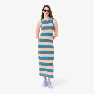 Gestreiftes Baumwollkleid