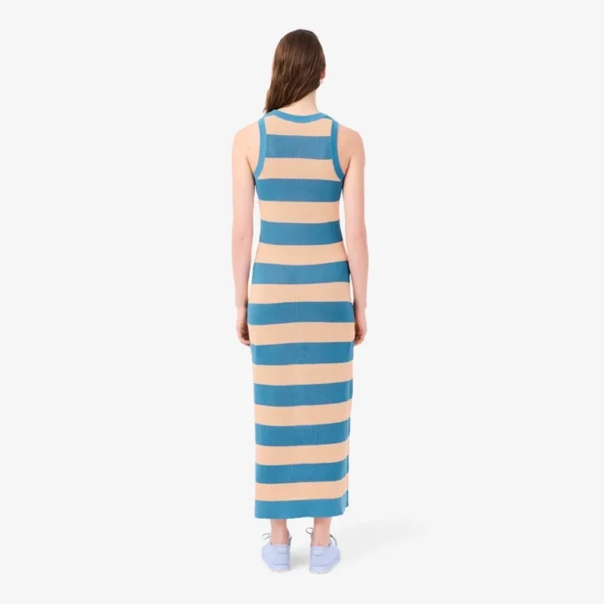 Gestreiftes Baumwollkleid