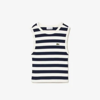 Gestreiftes Ripp-Tanktop aus Baumwolle für Kinder