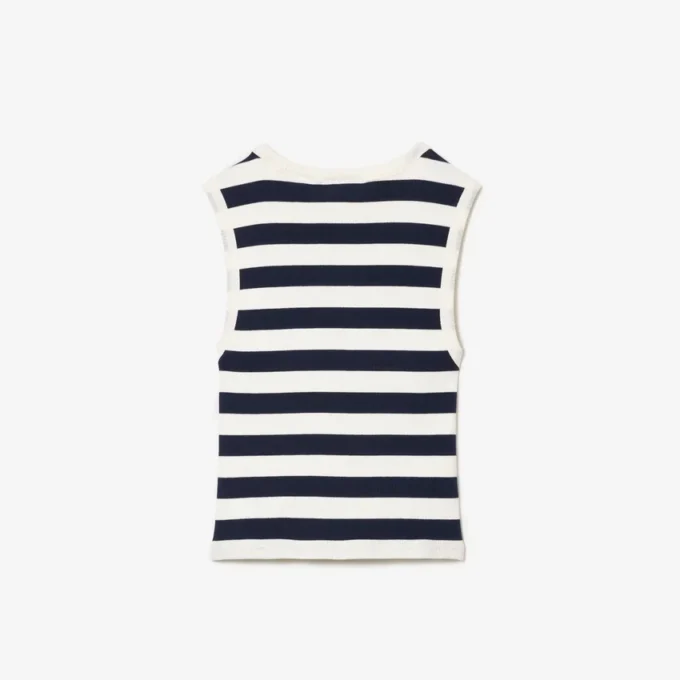 Gestreiftes Ripp-Tanktop aus Baumwolle für Kinder