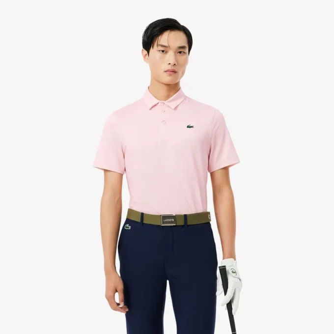 Golf-Poloshirt mit Regular Fit und Aufdruck