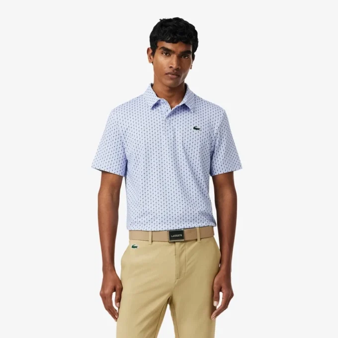 Golf-Poloshirt mit Regular Fit und Aufdruck
