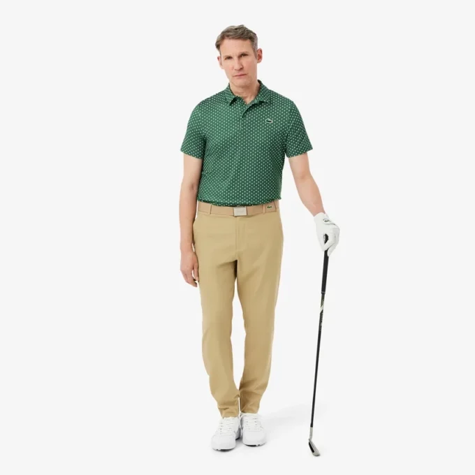 Golf-Poloshirt mit Regular Fit und Aufdruck
