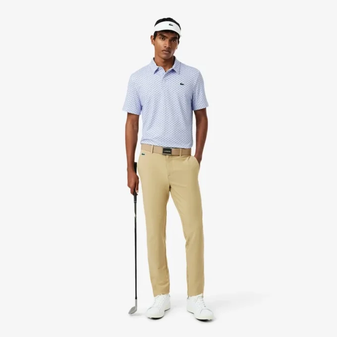 Golf-Poloshirt mit Regular Fit und Aufdruck