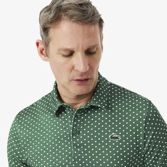 Golf-Poloshirt mit Regular Fit und Aufdruck